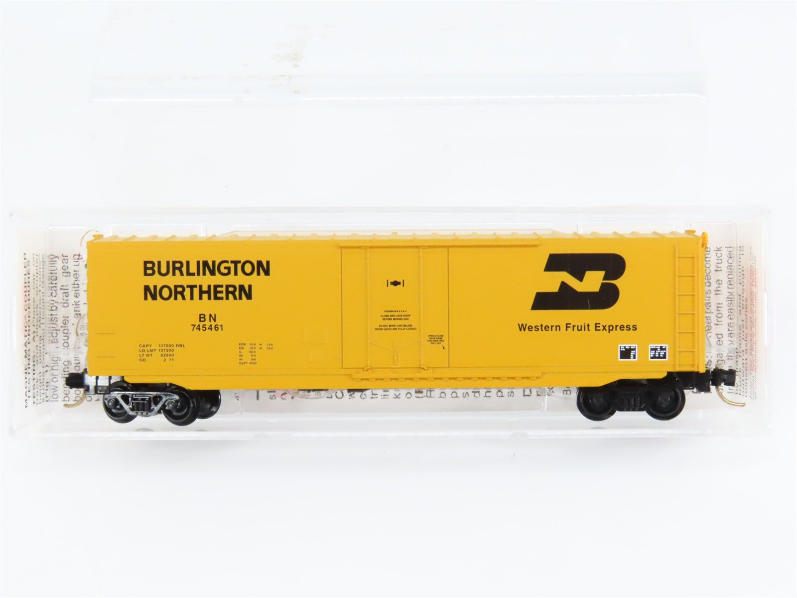 N Scale Micro-Trains MTL 38200 BN Burlington Northern 50' Box Car 745461 RTR