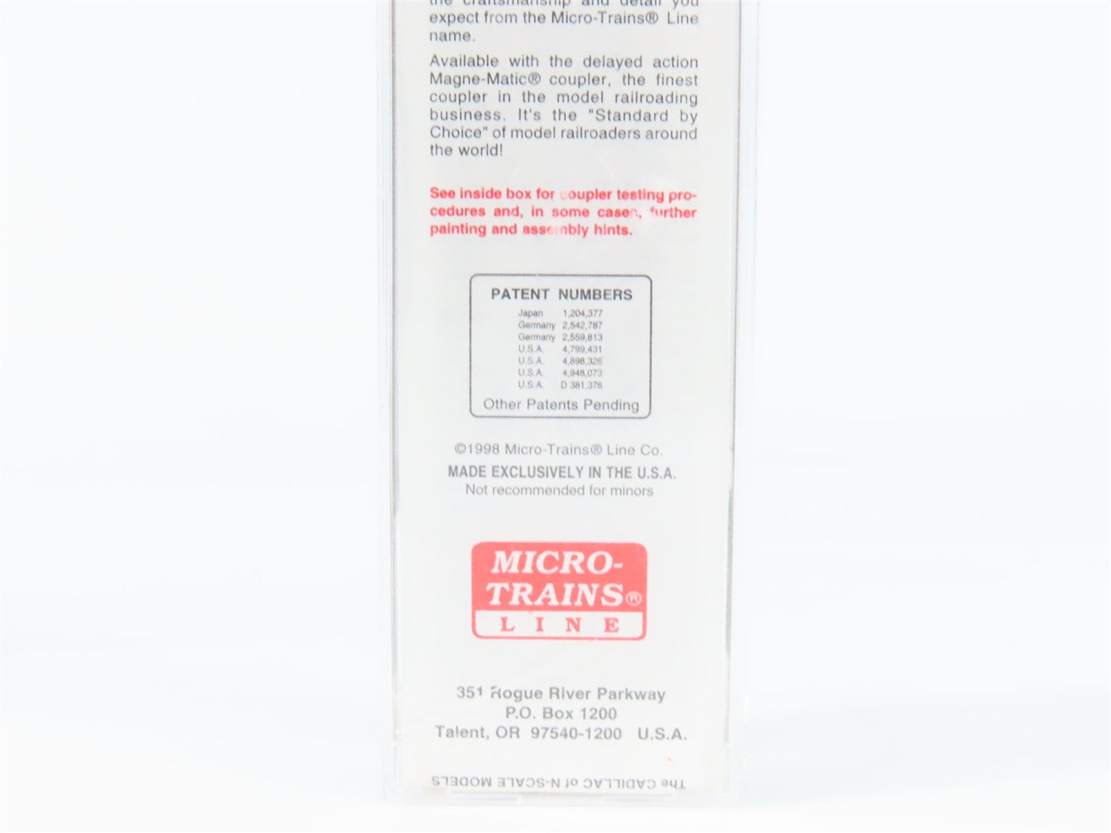 N Scale Micro-Trains MTL 75010 ARR Alaska Railroad 50' Box Car 10812 RTR