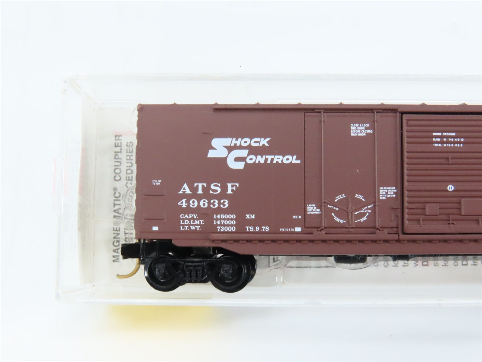 N Scale Micro-Trains MTL 76030 ATSF Santa Fe 50' Box Car 49633 RTR