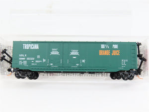 N Scale Micro-Trains MTL 75040 USLX Tropicana 50' Double Plug Door Box Car RTR