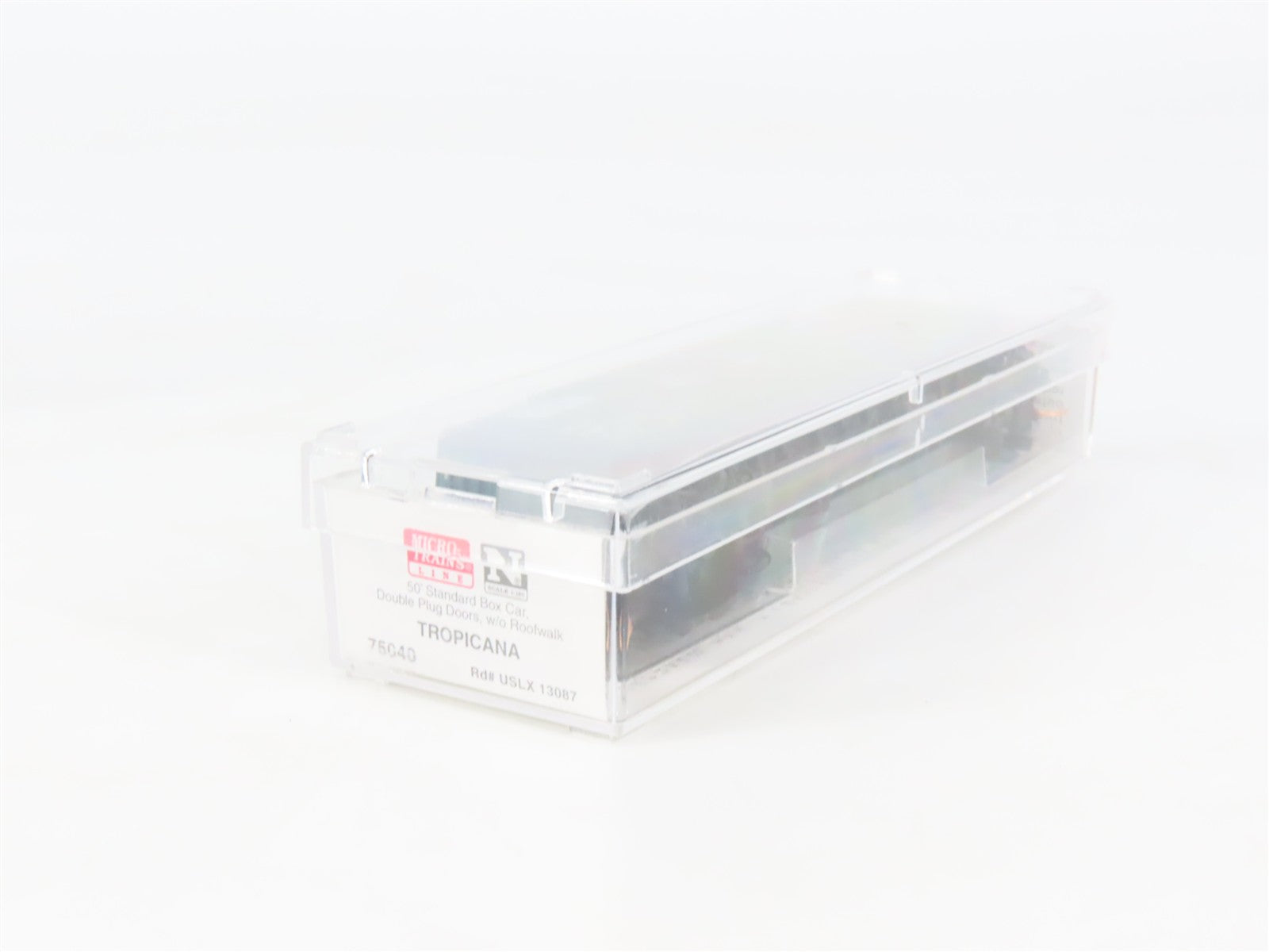 N Scale Micro-Trains MTL 75040 USLX Tropicana 50' Double Plug Door Box Car RTR
