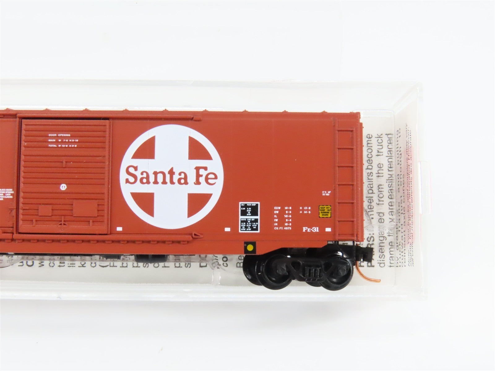 N Scale Micro-Trains MTL 76030 ATSF Santa Fe Shock Control 50' Box Car 49635 RTR