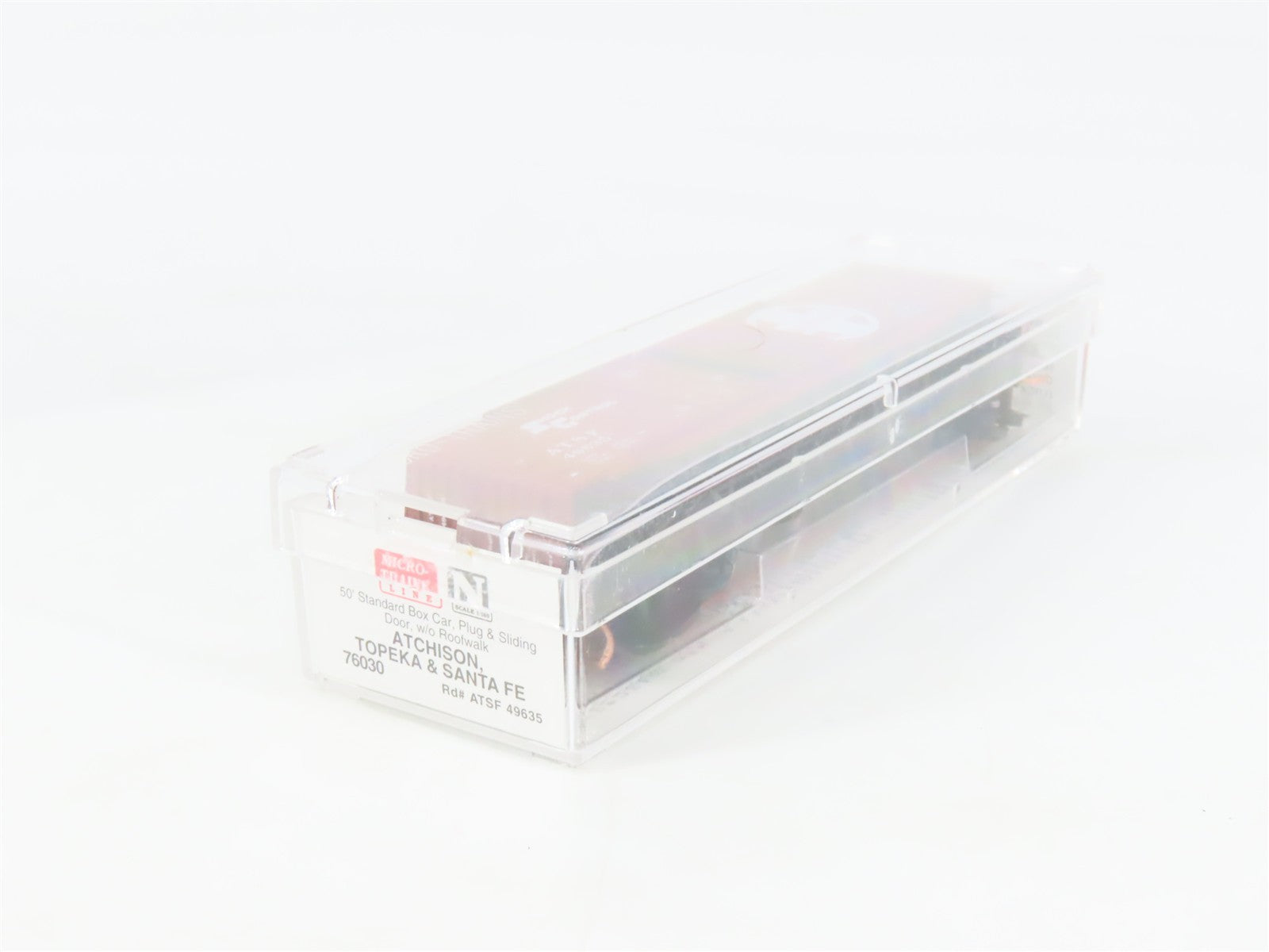 N Scale Micro-Trains MTL 76030 ATSF Santa Fe Shock Control 50' Box Car 49635 RTR