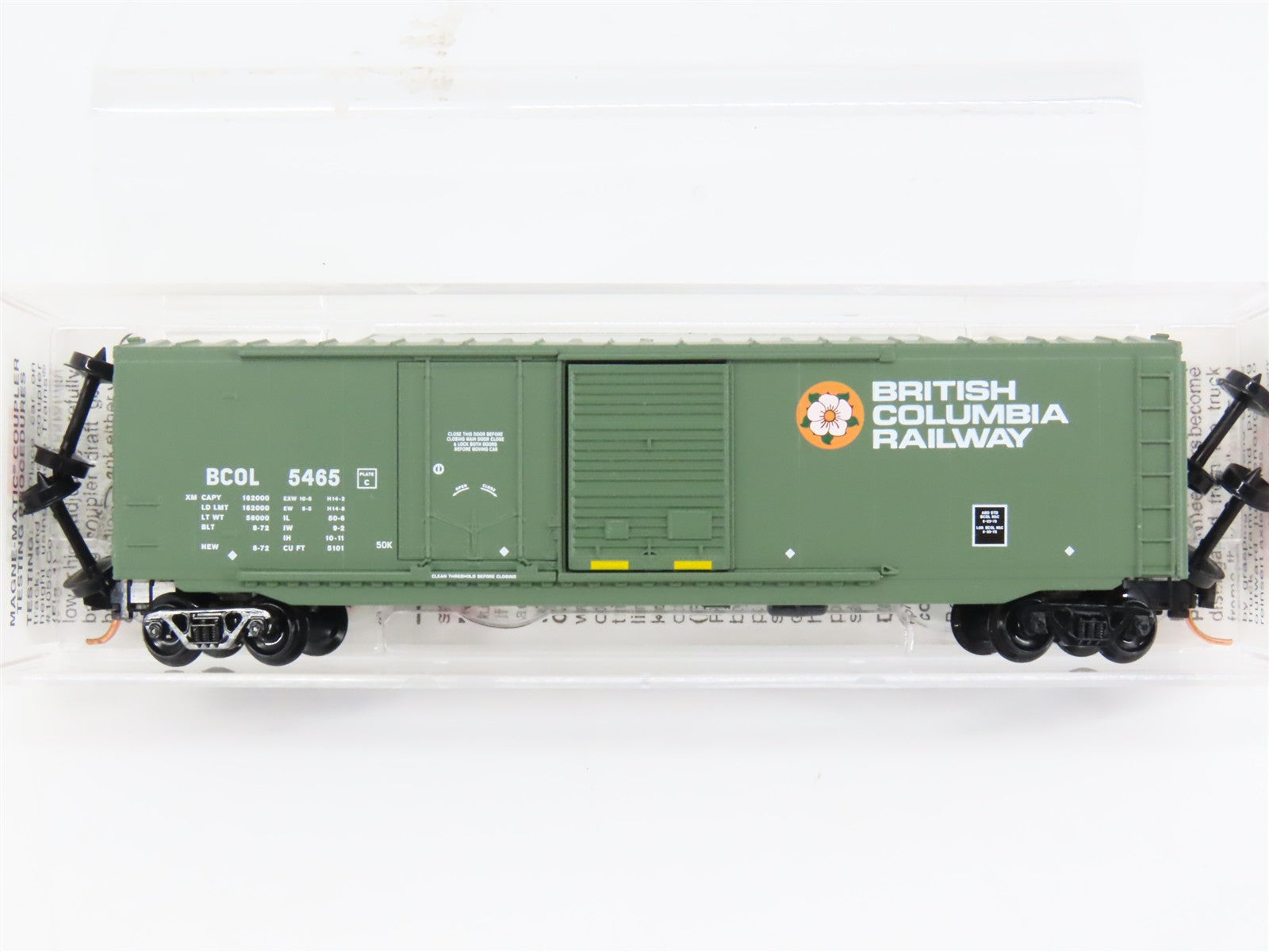 N Scale Micro-Trains MTL 76050 British Columbia Railway 50' Box Car RTR