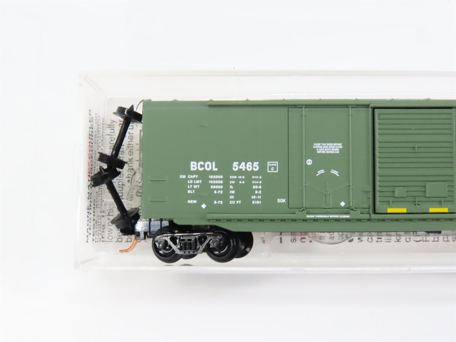 N Scale Micro-Trains MTL 76050 British Columbia Railway 50' Box Car RTR
