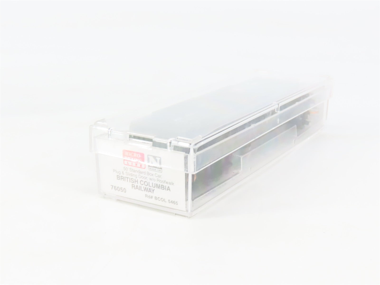 N Scale Micro-Trains MTL 76050 British Columbia Railway 50' Box Car RTR