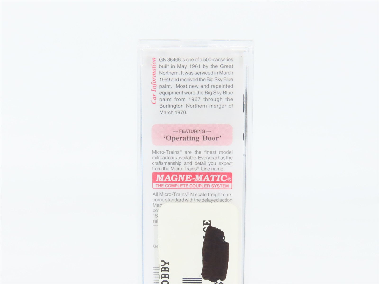 N Scale Micro-Trains MTL 76060 GN Great Northern 50' Box Car 36466 RTR