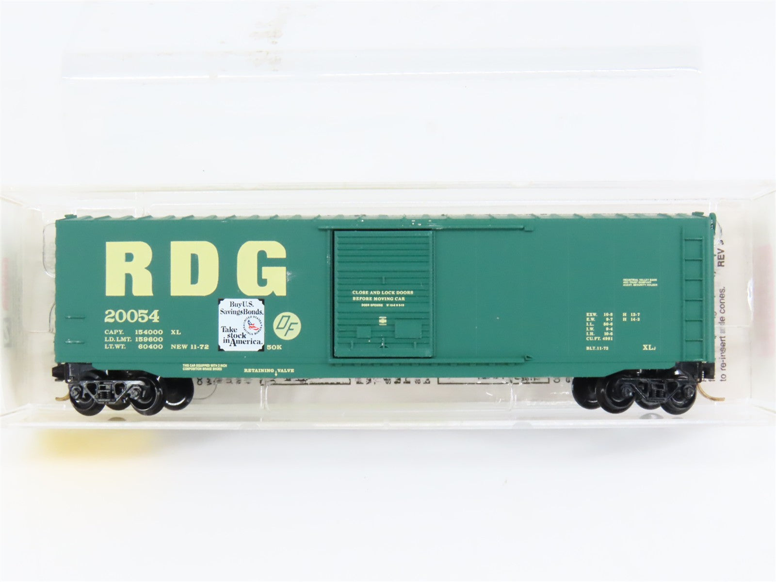 N Scale Micro-Trains MTL 77020 RDG Reading 50' Box Car 20054 RTR