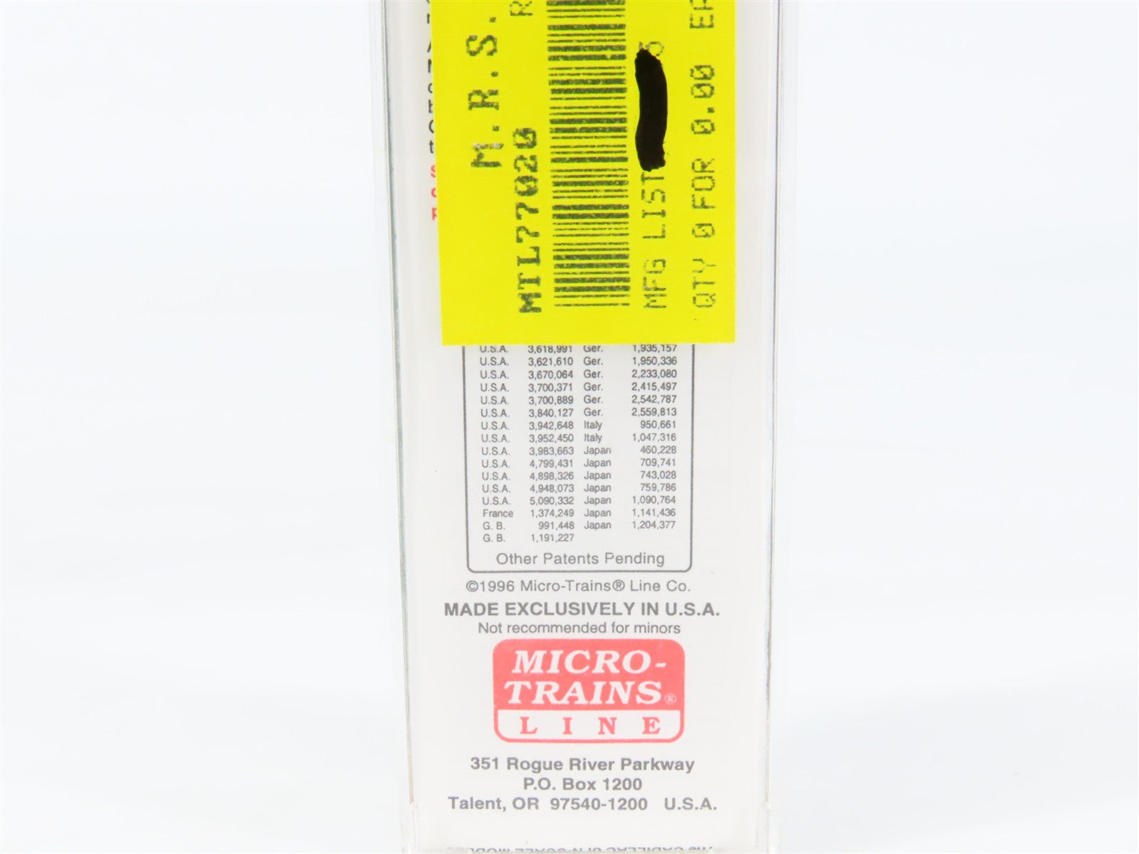 N Scale Micro-Trains MTL 77020 RDG Reading 50' Box Car 20054 RTR