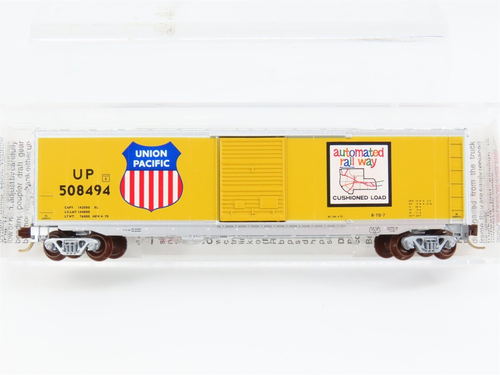 N Scale Micro-Trains MTL 77090 UP Union Pacific 50' Single Door Box Car #508494