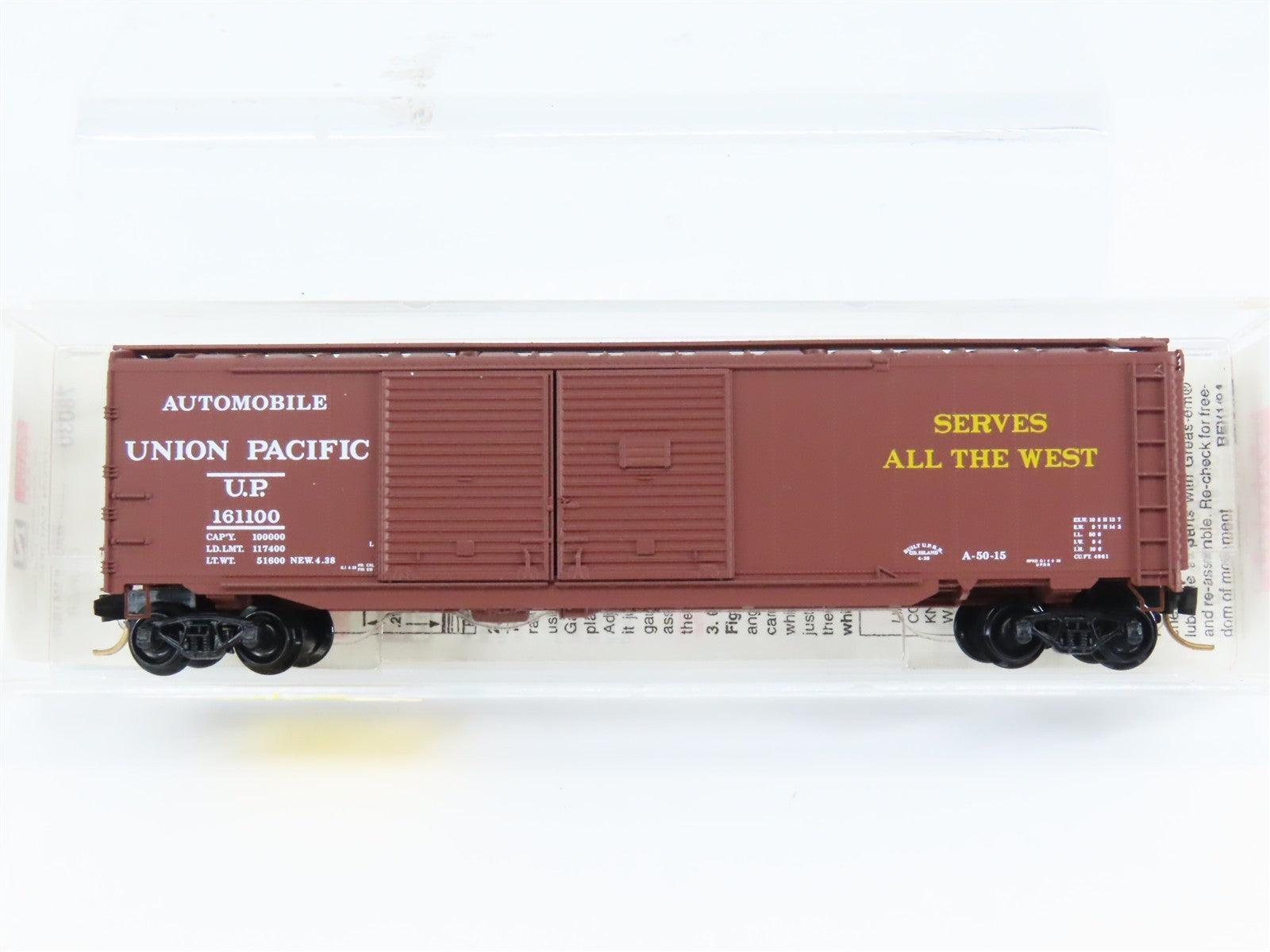 N Scale Micro-Trains MTL 78030 UP Union Pacific 50' Auto Box Car 161100 RTR
