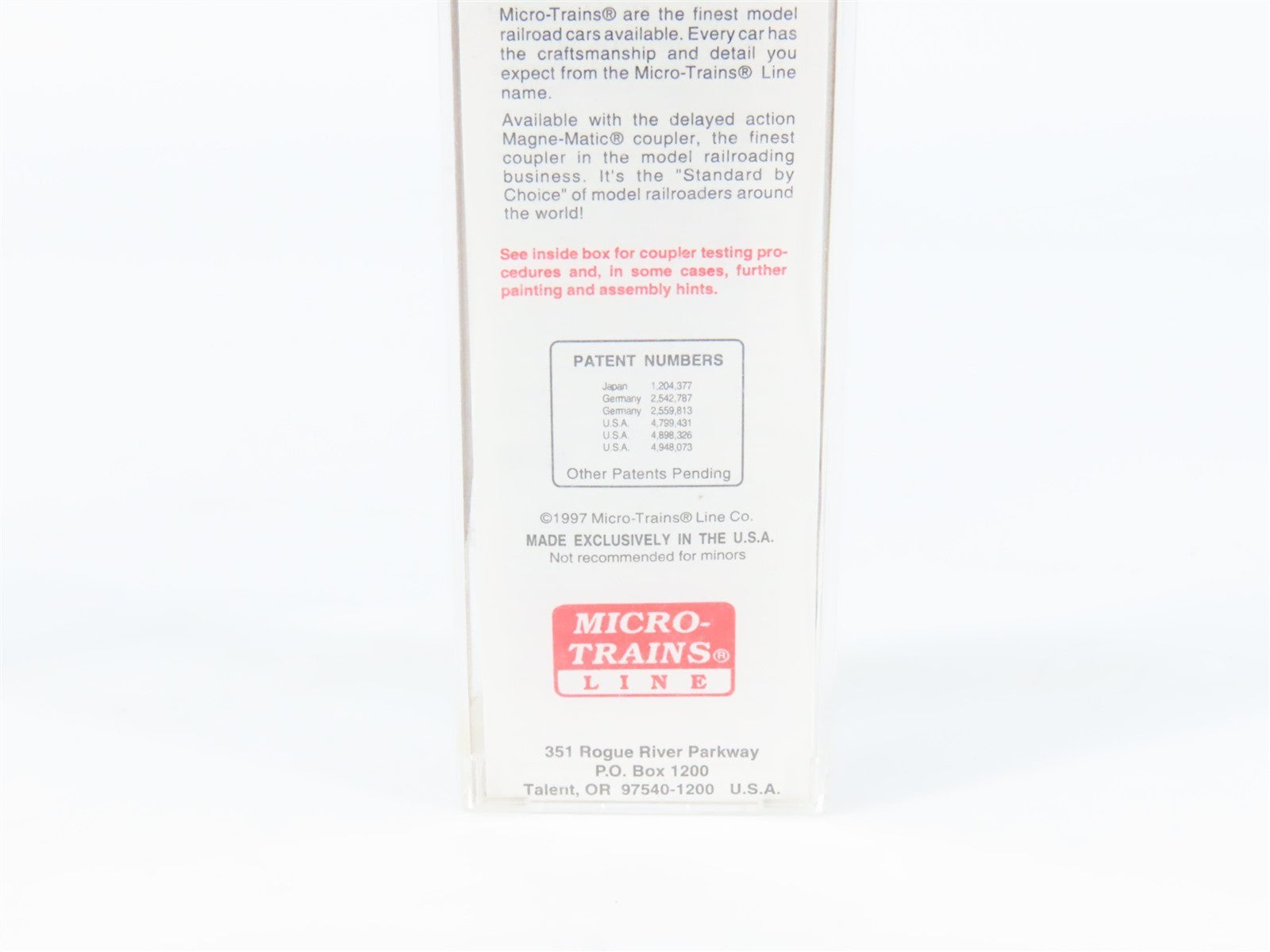 N Scale Micro-Trains MTL 78030 UP Union Pacific 50' Auto Box Car 161100 RTR
