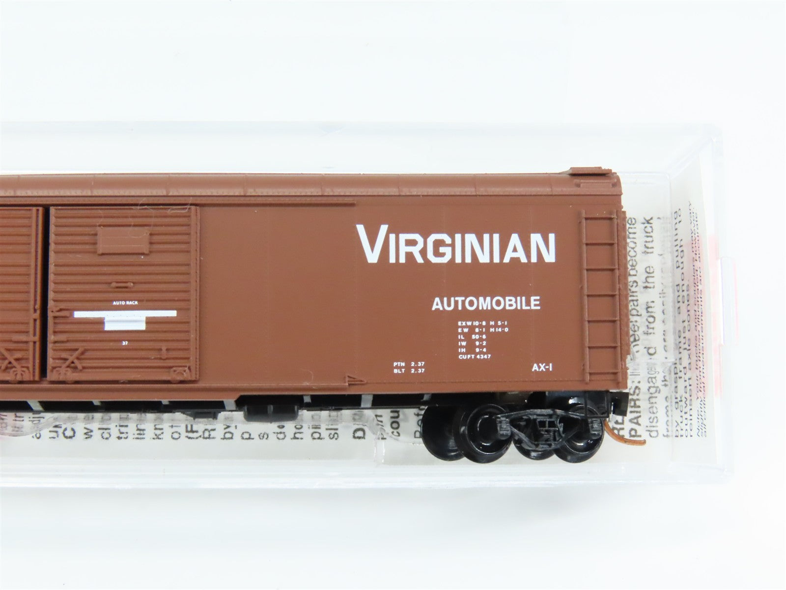 N Scale Micro-Trains MTL 79050 Virginian 50' Wagon Top Double Door Box Car RTR