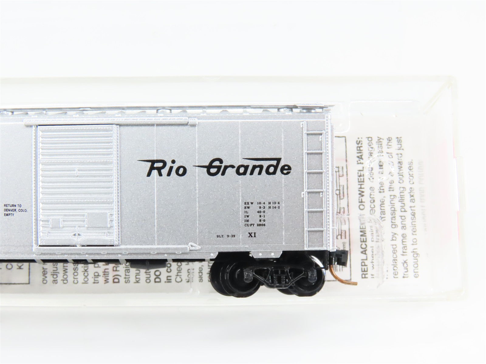 N Scale Micro-Trains MTL 20110 D&RGW Denver & Rio Grande Western 40' Box Car RTR