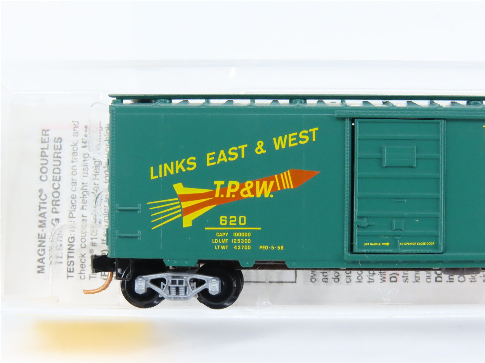 N Scale Micro-Trains MTL 20120 Toledo, Peoria & Western 40' Standard Box Car RTR
