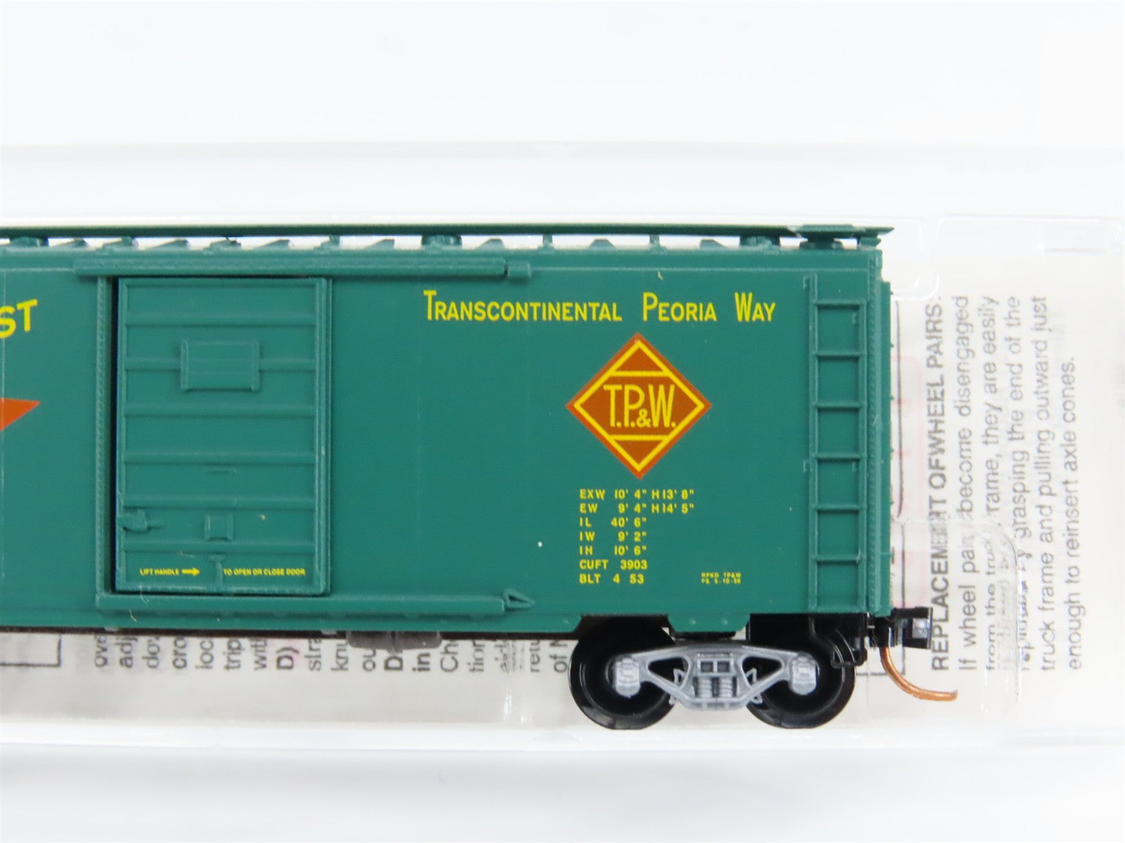 N Scale Micro-Trains MTL 20120 Toledo, Peoria & Western 40' Standard Box Car RTR