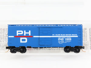 N Scale Micro-Trains MTL 20150 PHD Port Huron & Detroit 40' Box Car 1305 RTR