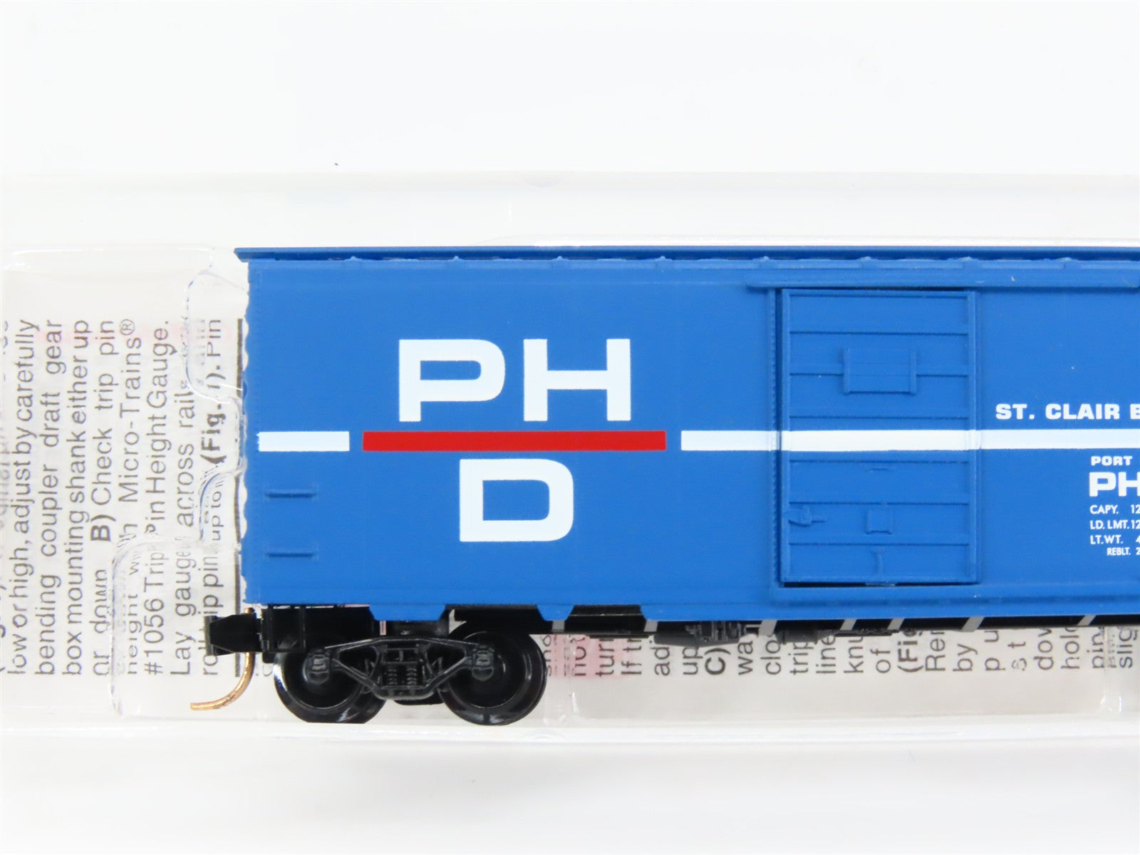 N Scale Micro-Trains MTL 20150 PHD Port Huron & Detroit 40' Box Car 1305 RTR