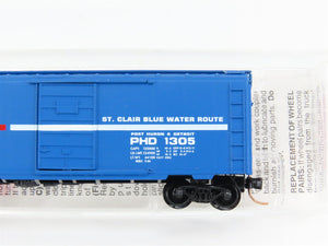 N Scale Micro-Trains MTL 20150 PHD Port Huron & Detroit 40' Box Car 1305 RTR