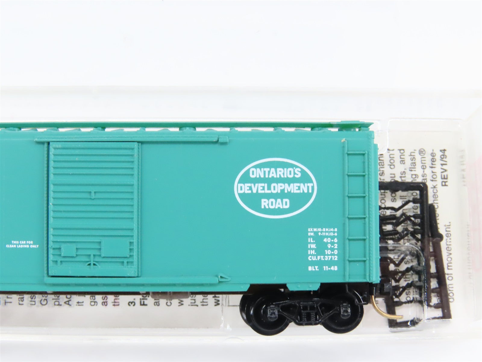 N Scale Micro-Trains MTL 20376 ONT Ontario Northland 40' Box Car 2-Pack RTR