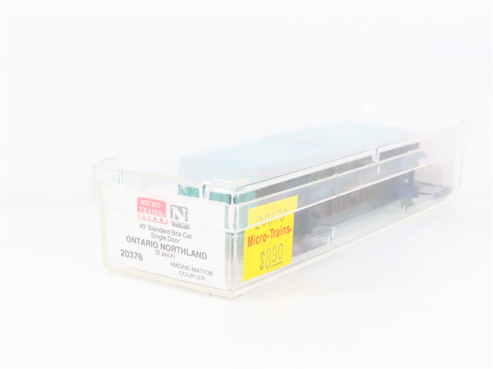 N Scale Micro-Trains MTL 20376 ONT Ontario Northland 40' Box Car 2-Pack RTR
