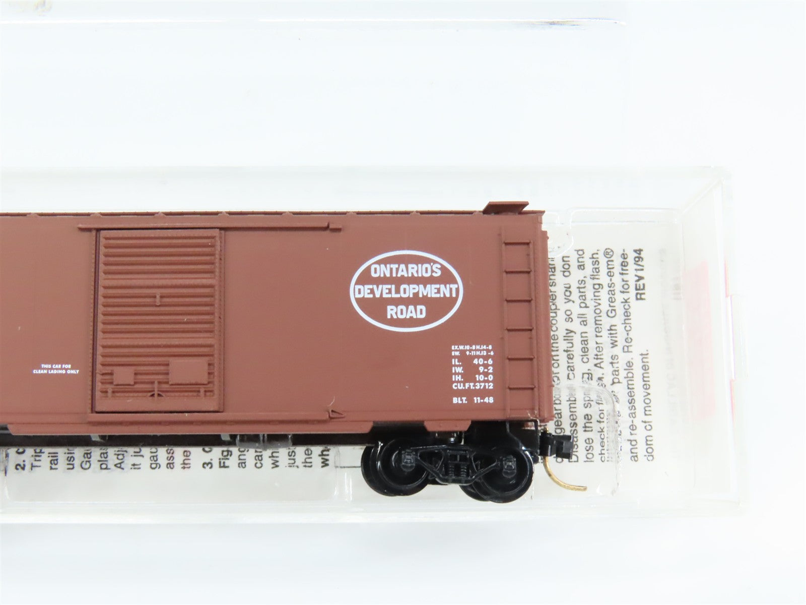 N Scale Micro-Trains MTL 20386 ONT Ontario Northland 40' Box Car 2-Pack RTR