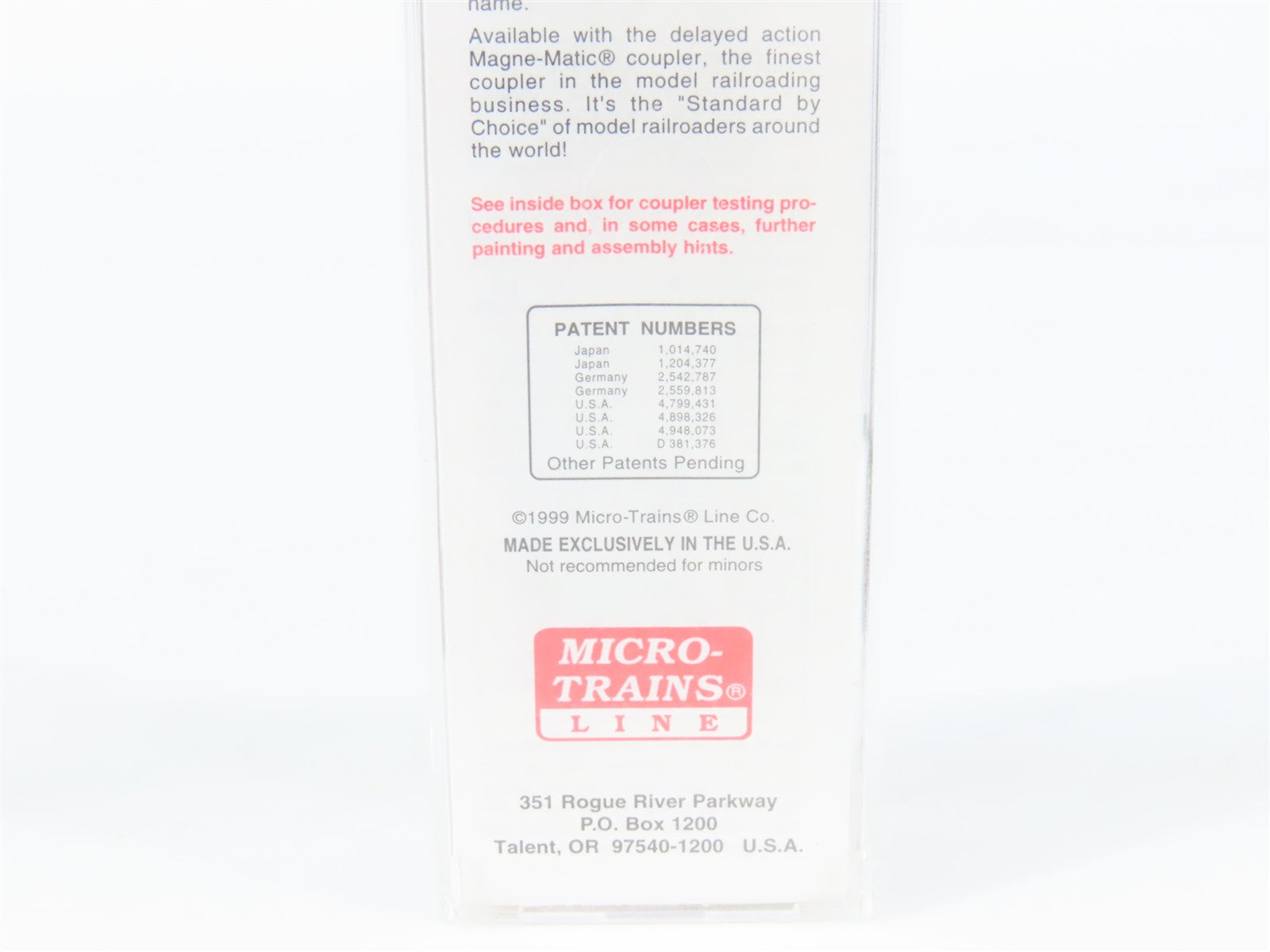 N Scale Micro-Trains MTL 20436/1 CP Canadian Pacific 40' Box Car 51029 RTR