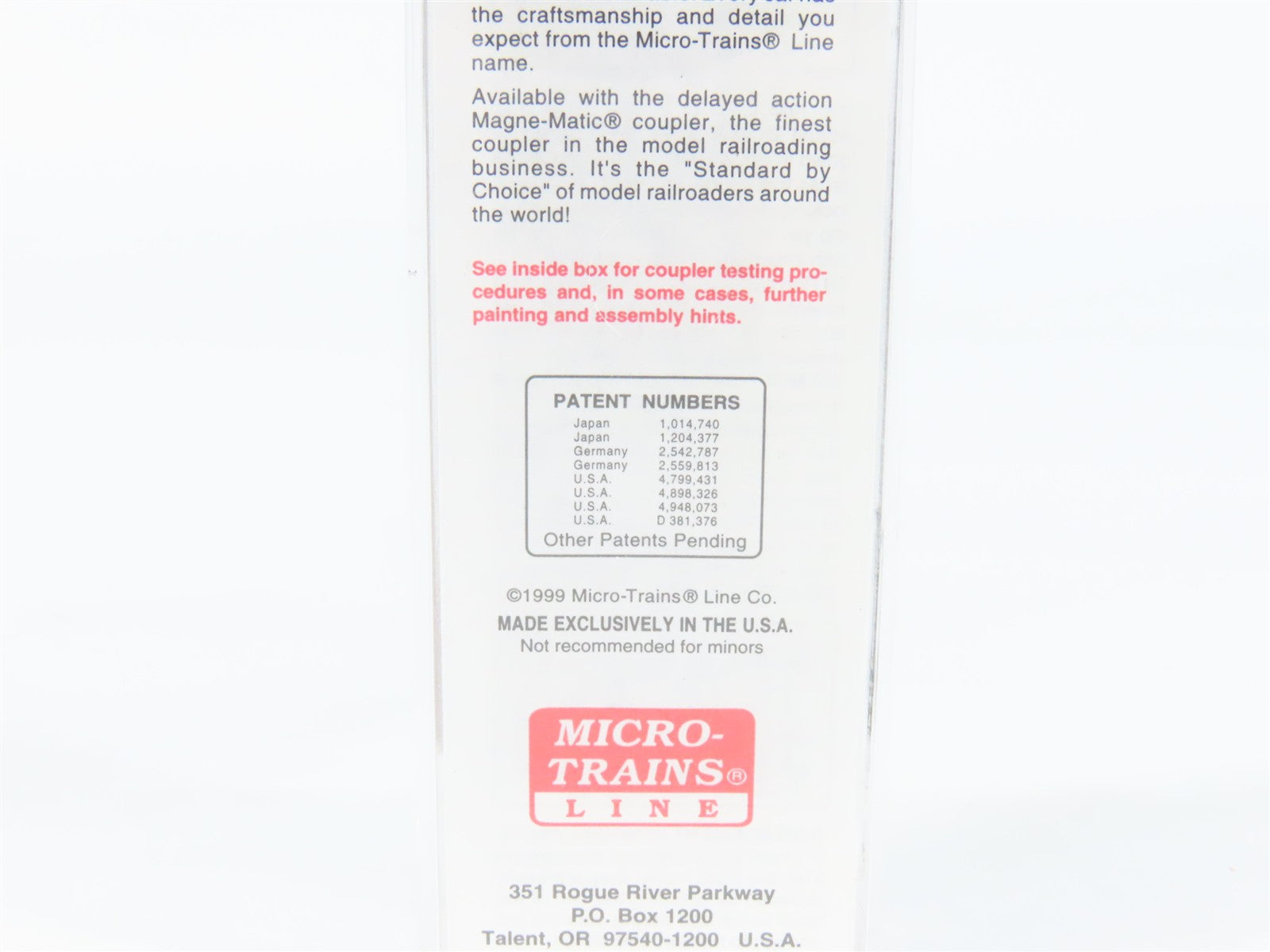 N Scale Micro-Trains MTL 20436/2 CP Canadian Pacific 40' Box Car 51059 RTR