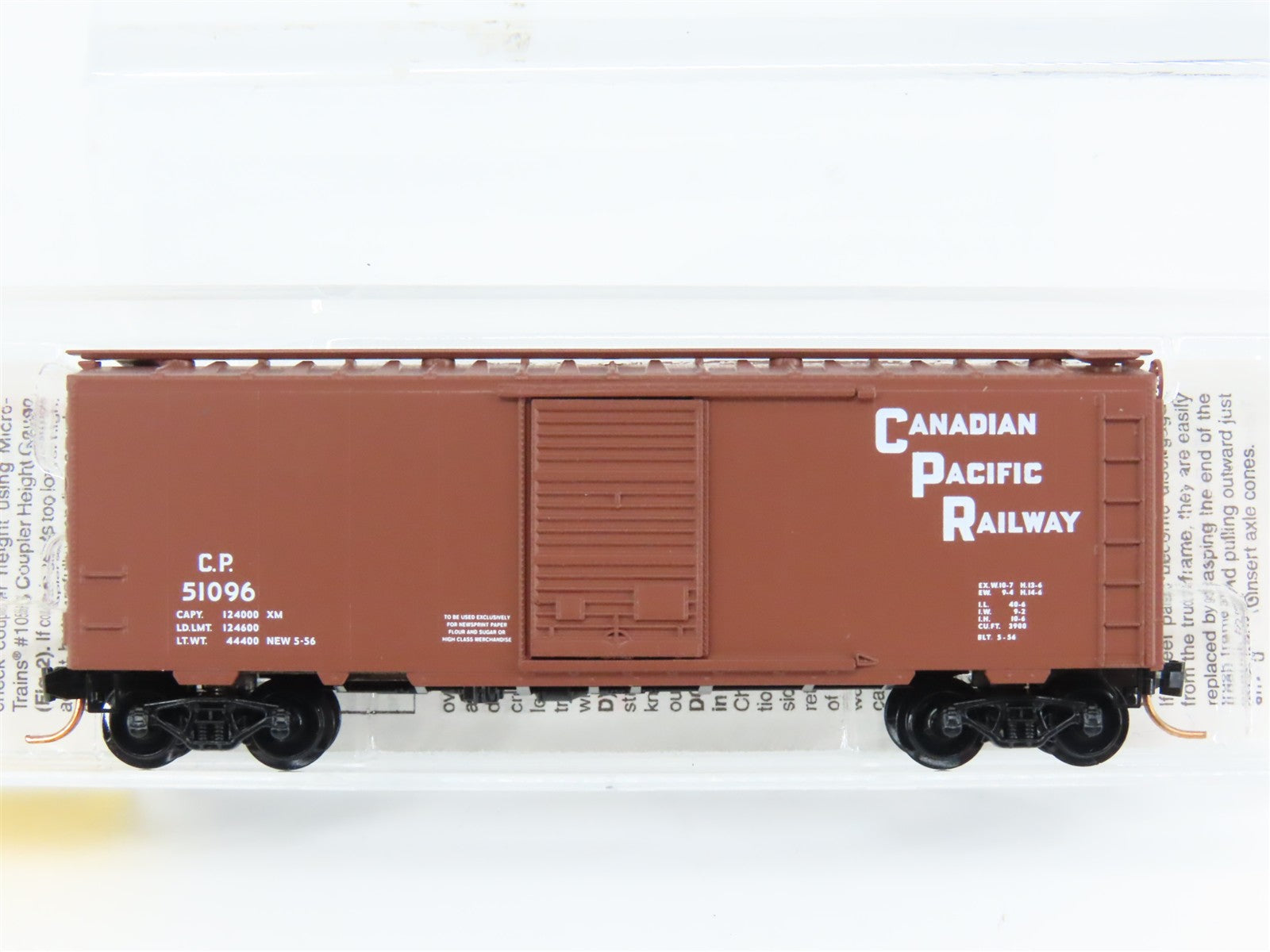 N Scale Micro-Trains MTL 20436/3 CP Canadian Pacific 40' Box Car 51096 RTR