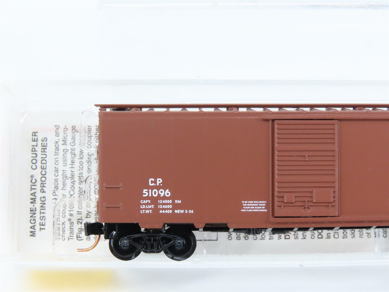 N Scale Micro-Trains MTL 20436/3 CP Canadian Pacific 40' Box Car 51096 RTR