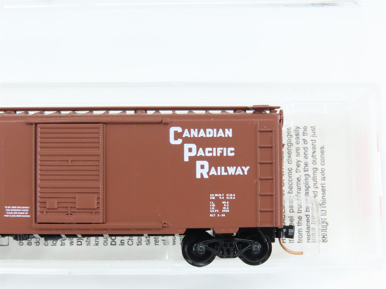 N Scale Micro-Trains MTL 20436/3 CP Canadian Pacific 40' Box Car 51096 RTR