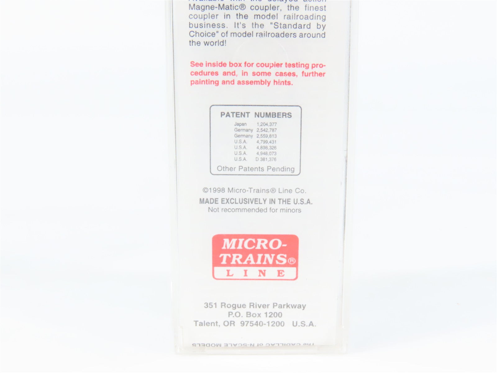N Scale Micro-Trains MTL 20476 CIM Chicago & Illinois Midland 40' Box Car RTR