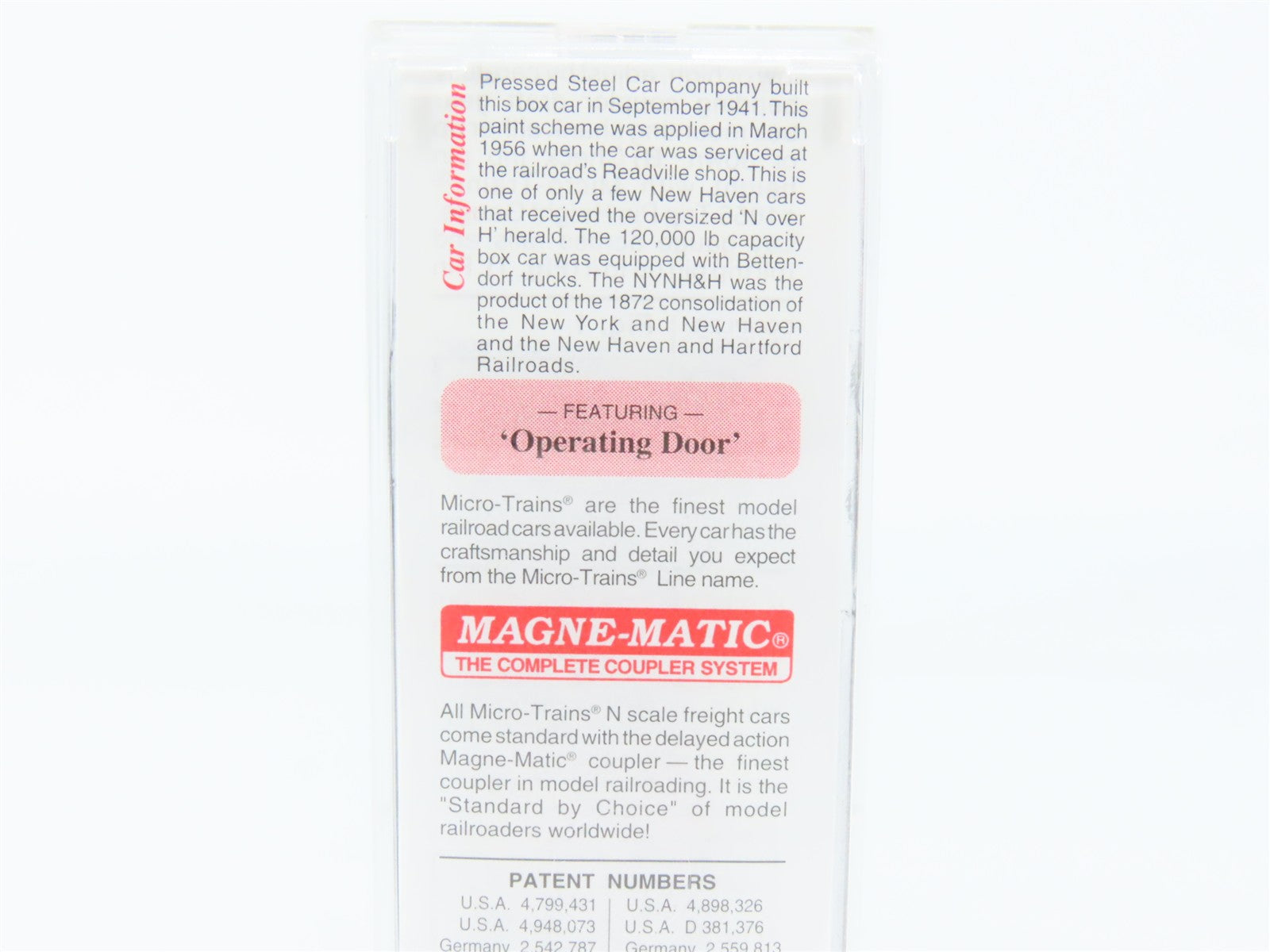 N Scale Micro-Trains MTL 20556 NH New Haven 40' Box Car 36833 RTR
