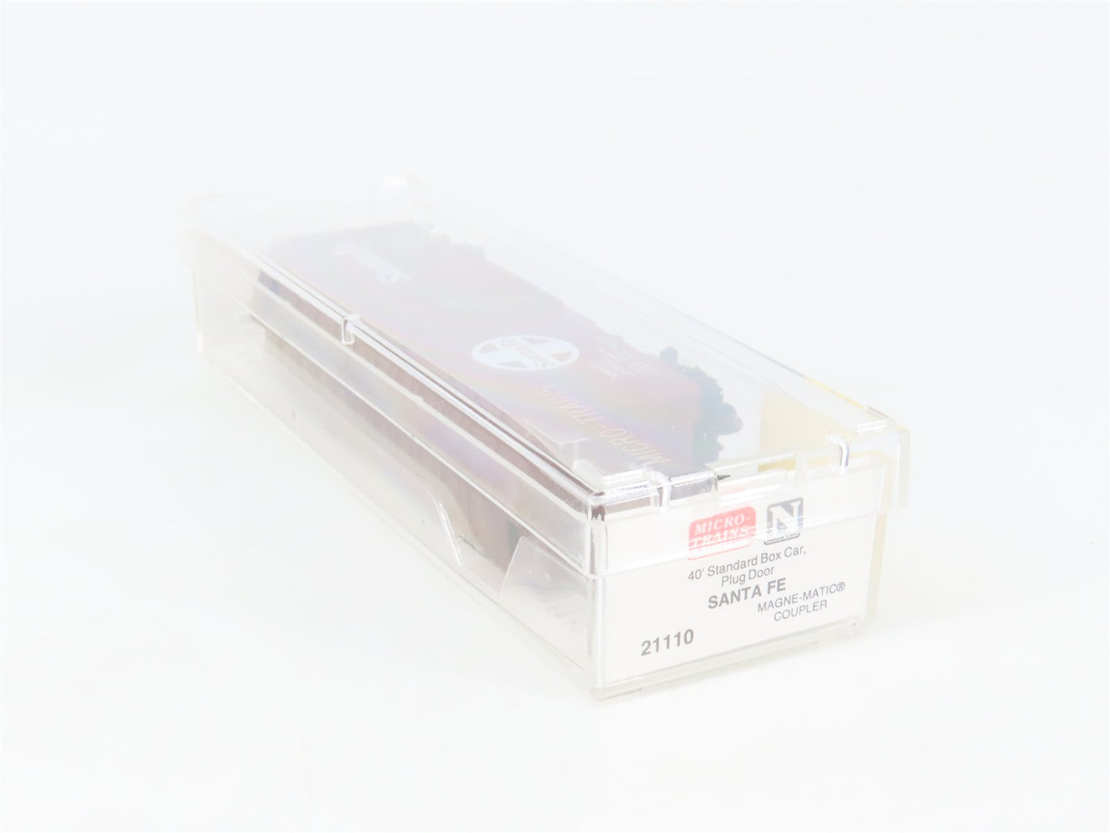 N Scale Micro-Trains MTL 21110 ATSF Santa Fe 40' Plug Door Box Car 149953 RTR
