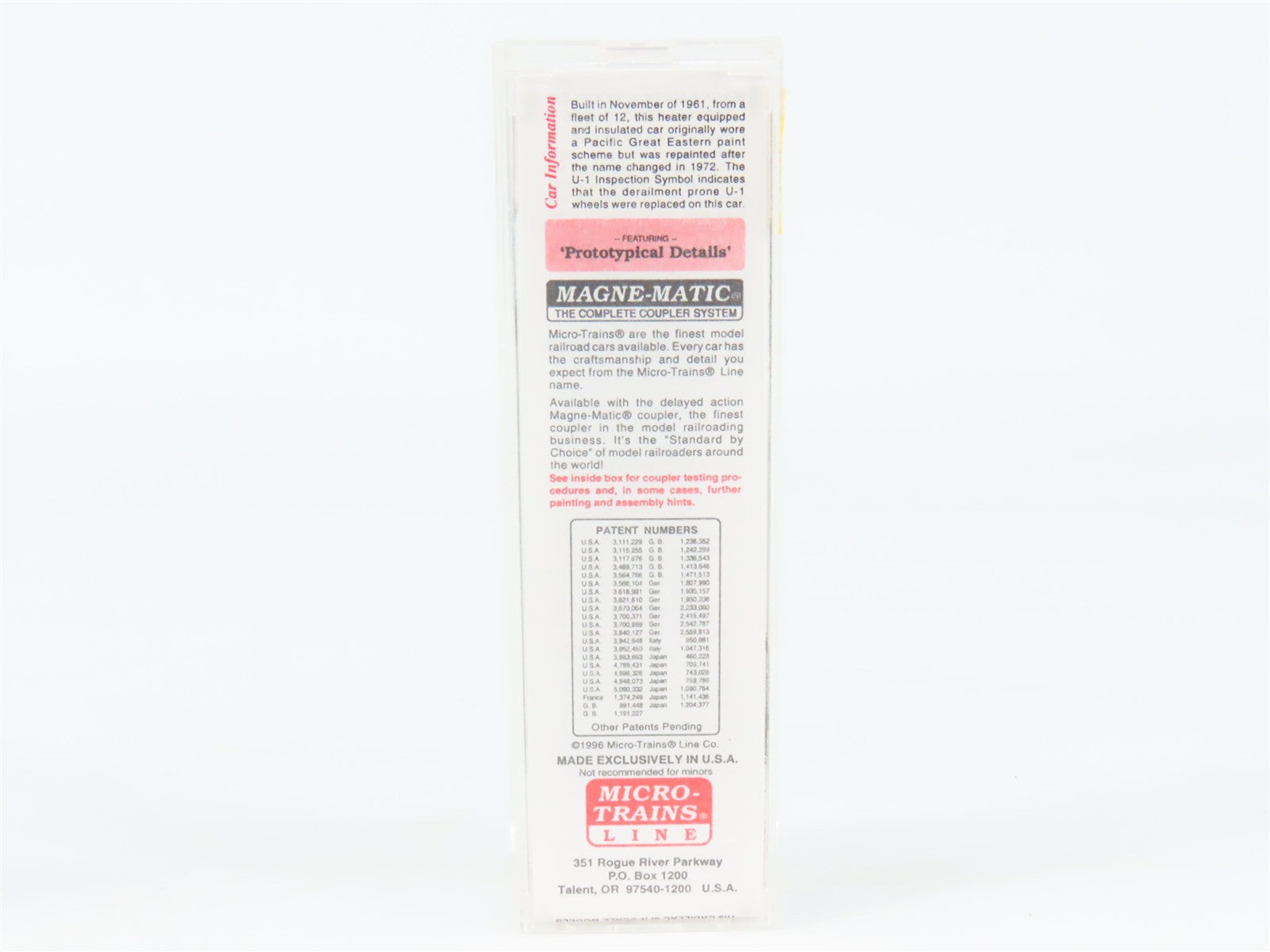 N Scale Micro-Trains MTL 21230 British Columbia Railway 40' Box Car RTR