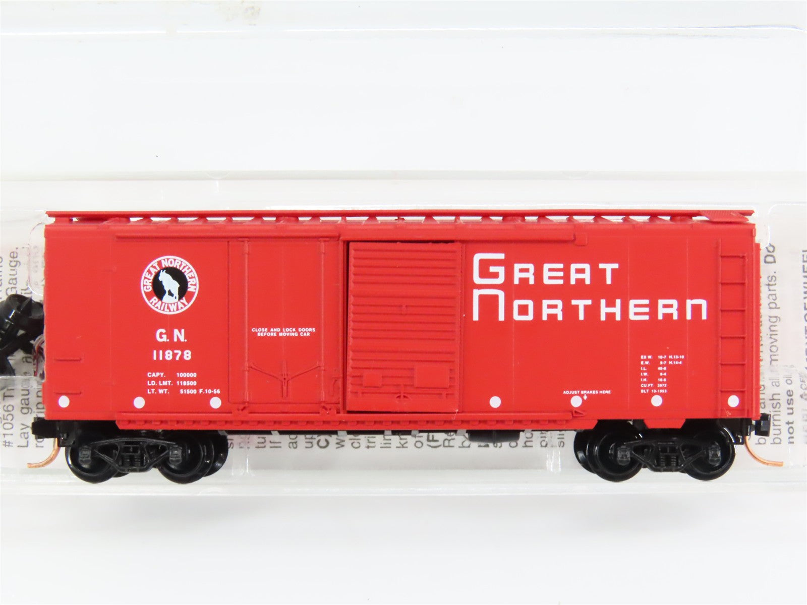N Scale Micro-Trains MTL 22020 GN Great Northern 40' Box Car 11878 RTR