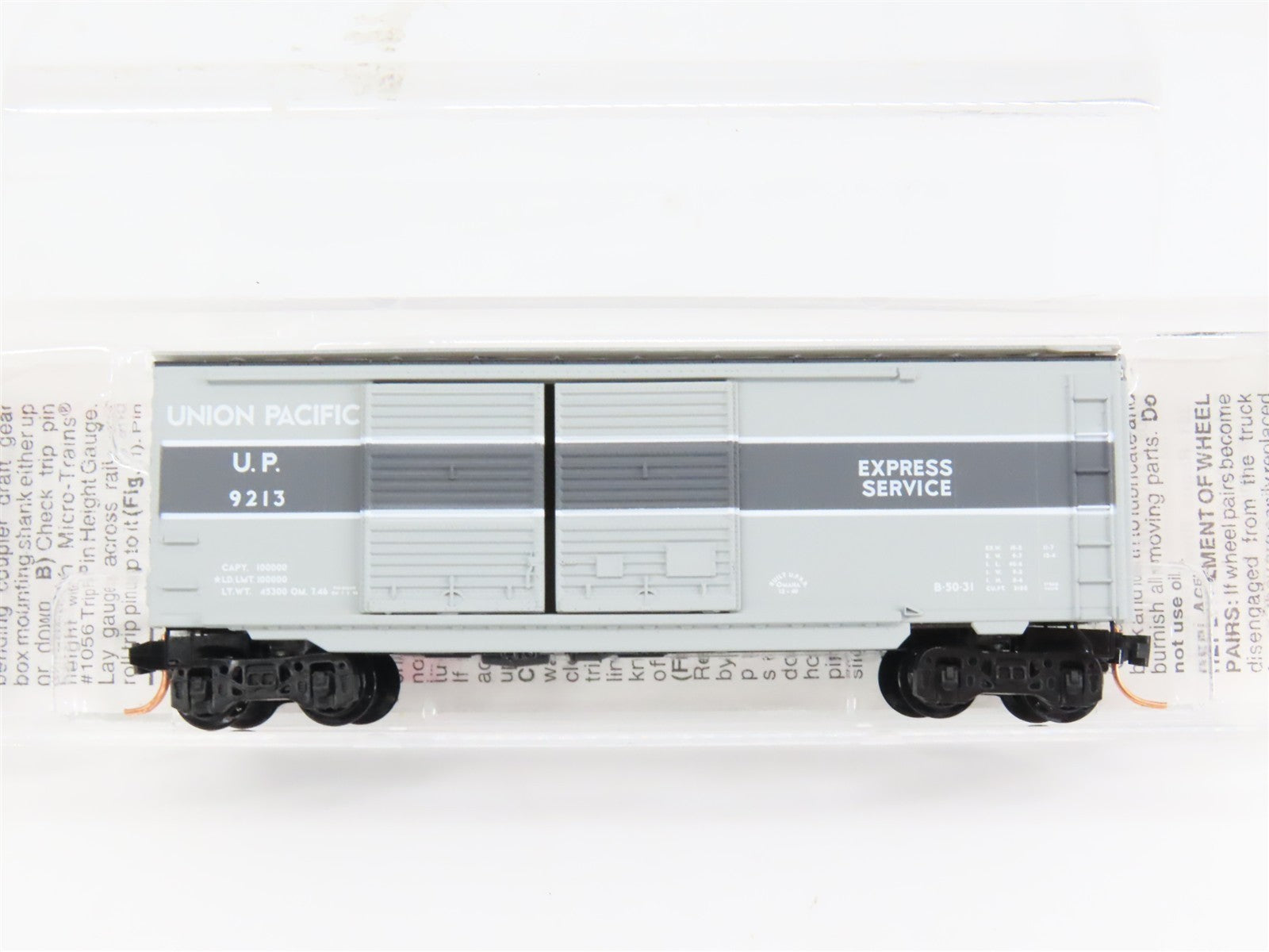 N Scale Micro-Trains MTL 23270 UP Union Pacific 40' Double Door Box Car #9213