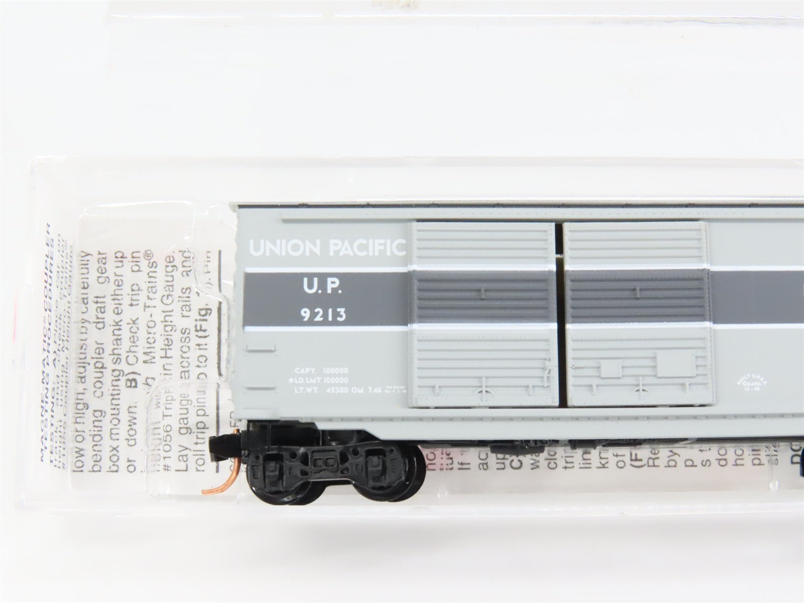 N Scale Micro-Trains MTL 23270 UP Union Pacific 40' Double Door Box Car #9213