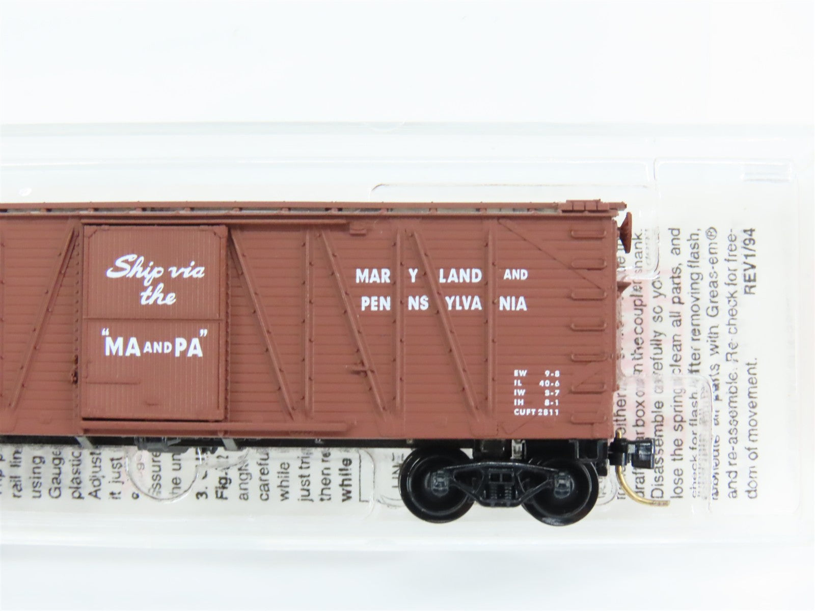 N Scale Micro-Trains MTL 28020 M&PA Maryland & Pennsylvania 40' Box Car 1157 RTR