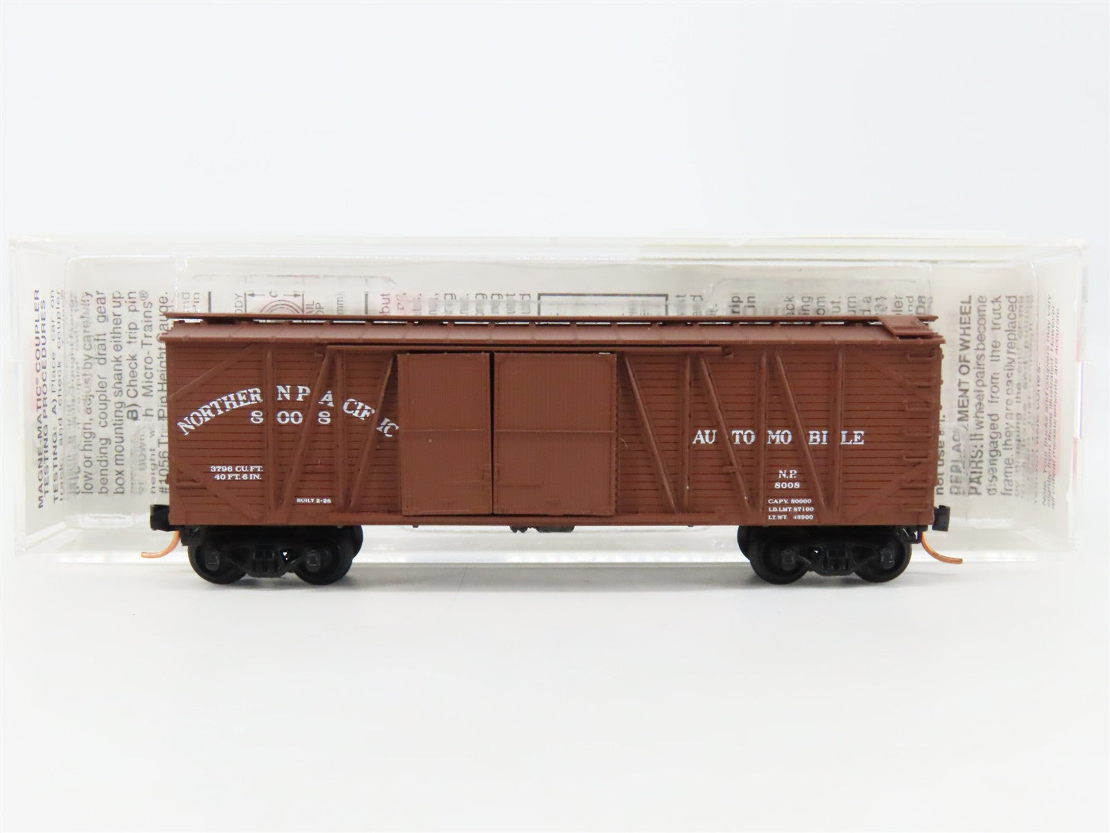 N Scale Micro-Trains MTL 29030 Northern Pacific 40' Outside-Braced Box Car RTR