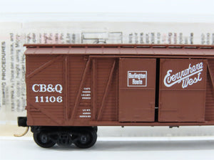 N Scale Micro-Trains MTL 29060 Chicago, Burlington & Quincy 40' Box Car RTR