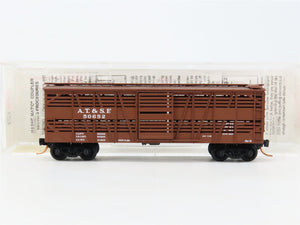N Scale Micro-Trains MTL 35070 ATSF Santa Fe 40' Stock/Cattle Car 50652 RTR