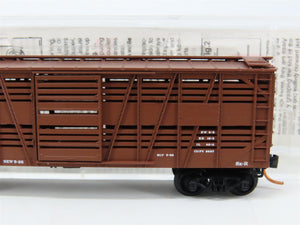 N Scale Micro-Trains MTL 35070 ATSF Santa Fe 40' Stock/Cattle Car 50652 RTR