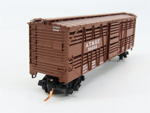 N Scale Micro-Trains MTL 35070 ATSF Santa Fe 40' Stock/Cattle Car 50652 RTR