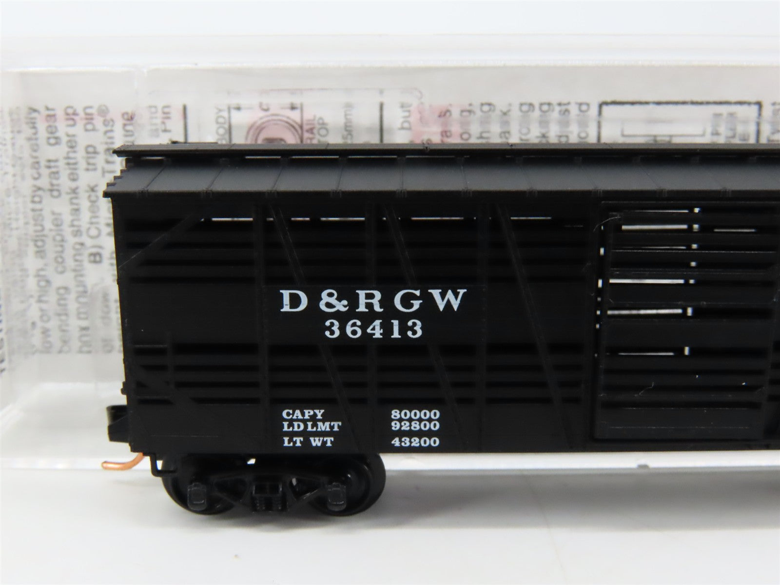 N Scale Micro-Trains MTL 35090 Denver & Rio Grande Western Stock/Cattle Car RTR
