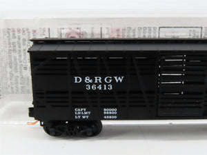 N Scale Micro-Trains MTL 35090 Denver & Rio Grande Western Stock/Cattle Car RTR