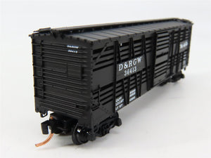 N Scale Micro-Trains MTL 35090 Denver & Rio Grande Western Stock/Cattle Car RTR