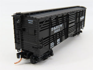 N Scale Micro-Trains MTL 35090 Denver & Rio Grande Western Stock/Cattle Car RTR