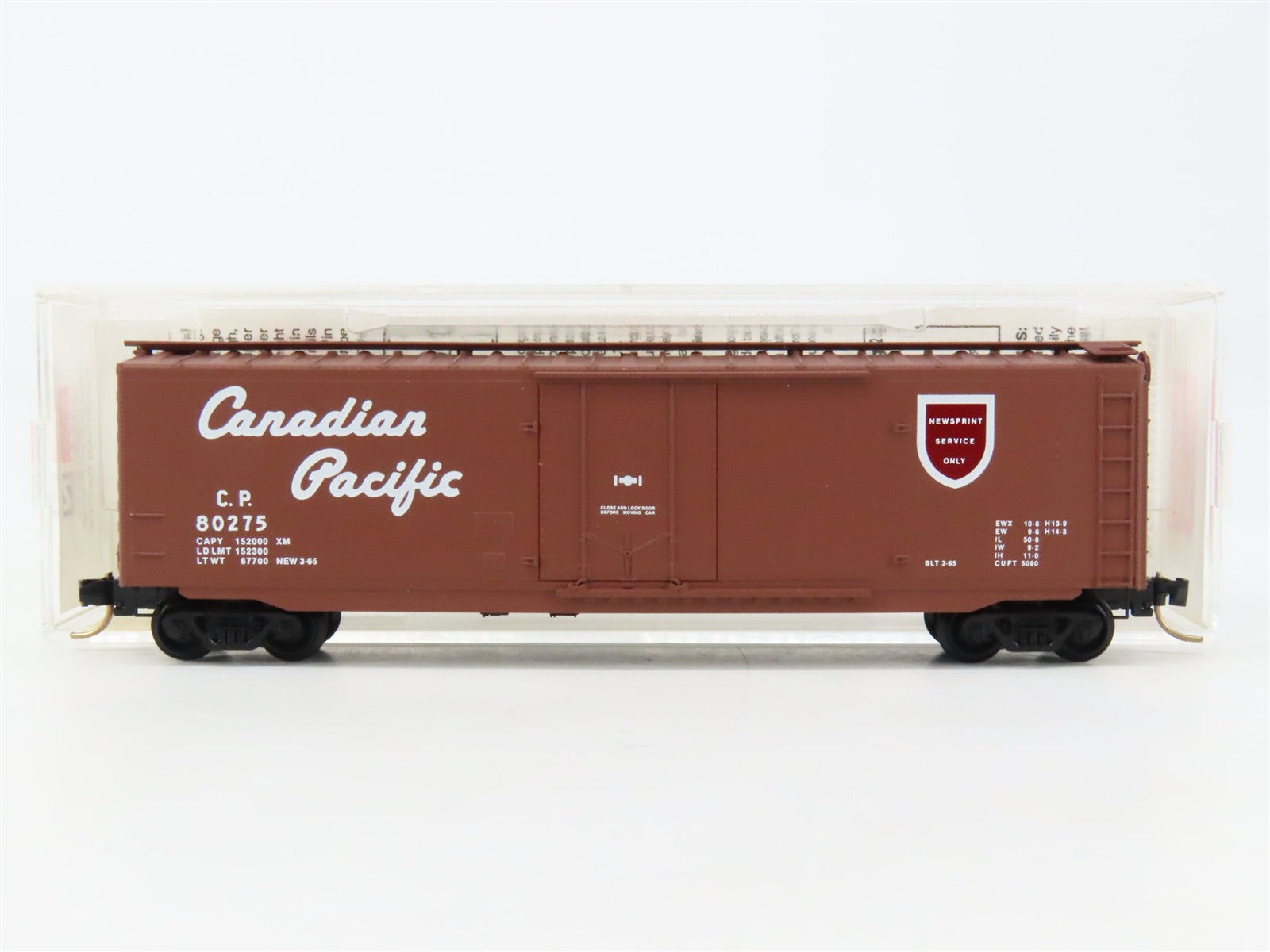 N Scale Micro-Trains MTL 38220 CP Canadian Pacific 50' Plug Door Box Car RTR