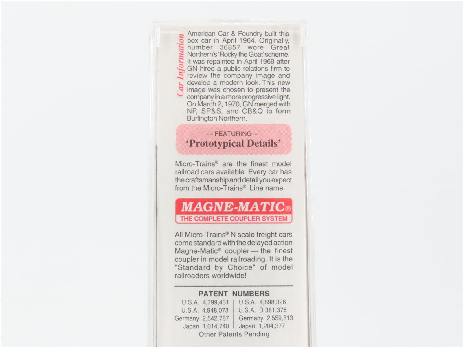 N Scale Micro-Trains MTL 38270 GN Great Northern 50' Box Car 24872 RTR